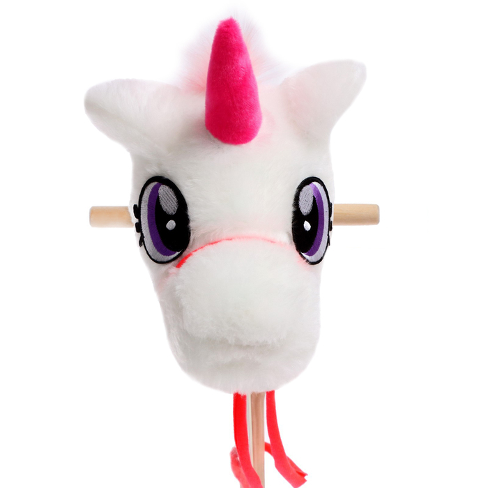 Мягкая игрушка «Единорог-скакун», на палке, МИКС Мягкая игрушка «Единорог-скакун», на палке, МИКС