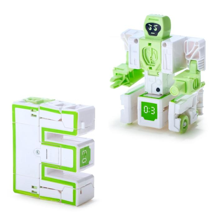 Набор роботов &laquo;Алфавит&raquo;, трансформируется, световые и звуковые эффекты, 6 букв, собираются в 1 робота