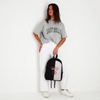 Рюкзак школьный текстильный Chaotic, 38х14х27 см, цвет чёрный/серый Рюкзак школьный текстильный Chaotic, 38х14х27 см, цвет чёрный/серый