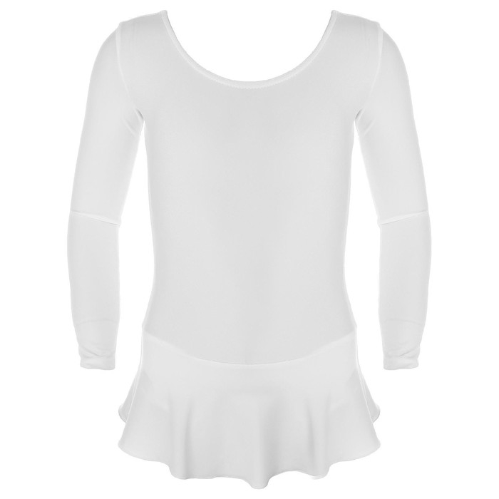 Купальник для гимнастики и танцев Grace Dance, р. 32, цвет белый