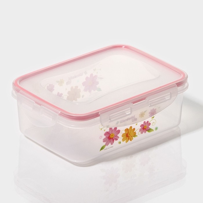 Набор ланч - боксов пластиковых прямоугольных &laquo;Полянка&raquo;, 3 шт: 150 мл, 300 мл, 500 мл, цвет МИКС