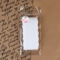 Кружево капроновое, 45 мм &times; 10 &plusmn; 1 м, цвет белый