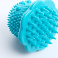 Игрушка массажная для собак "Осьминог" 10 см, ТПР, синяя