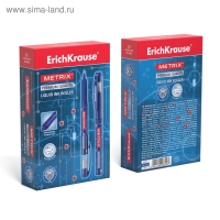 Ручка-роллер Erich Krause METRIX, узел 0.5, чернила синие, длина письма 1200 метров Ручка-роллер Erich Krause METRIX, узел 0.5, чернила синие, длина письма 1200 метров