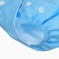 Многоразовый подгузник &laquo;Little baby&raquo;, 3-15 кг, цвет голубой, Крошка Я