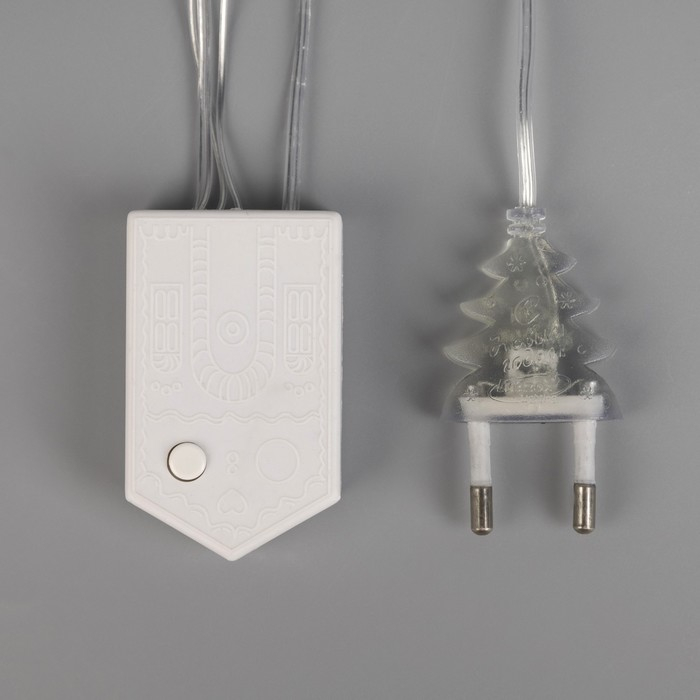 Гирлянда &laquo;Бахрома-арка&raquo; 1 &times; 1 м, IP20, прозрачная нить, 126 LED, свечение белое, 8 режимов, 220 В