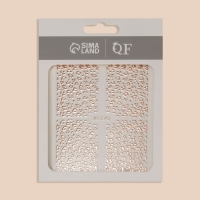 Наклейки для ногтей &laquo;Леопард&raquo;, фольгированные, цвет розовое золото