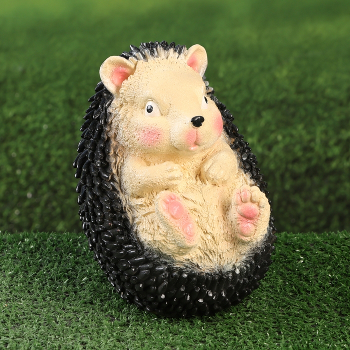 Садовая фигура "Еж хохотун маленький" 18х10х10см