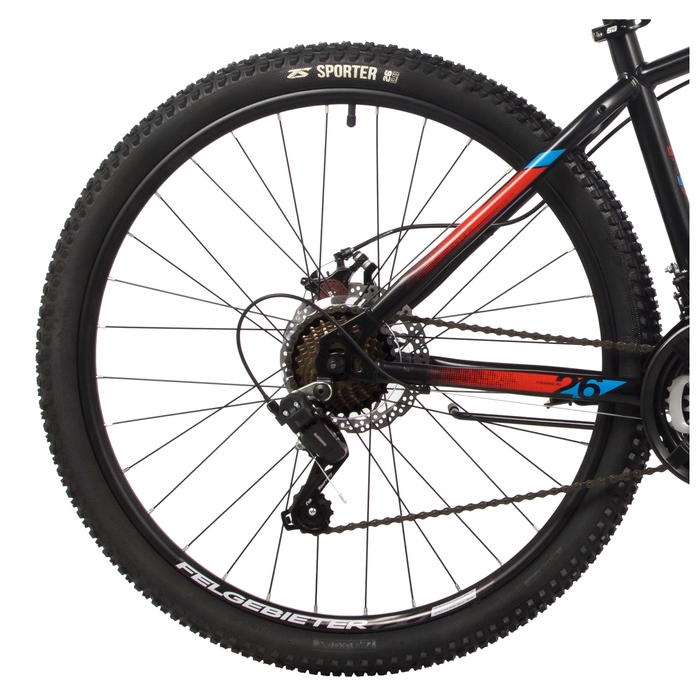 Велосипед 26 Велосипед 26" FOXX CAIMAN, цвет чёрный, р. 14"