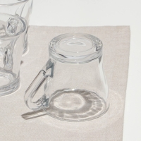 Набор кружек, стеклянный, d=8 см, h=8 см, 190 мл, 6 шт