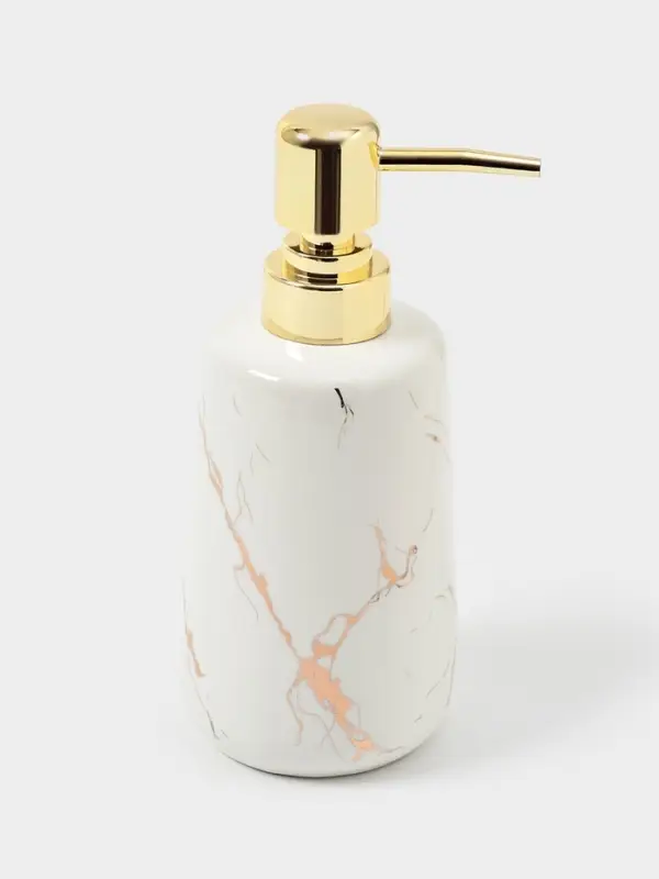 Дозатор для жидкого мыла SAVANNA Lightning, 350 мл, цвет белый