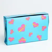 Коробка складная с окном Love is, 20&times;12&times;4 см