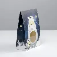 Коробка подарочная новогодняя складная &laquo;Звёздочка&raquo;, 15 х 7 х 22 см, Новый год