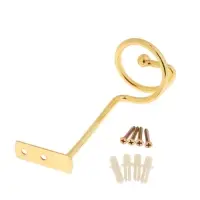 Крючок - держатель для штор на стену CAPPIO KS044, металлический, цвет золото, 2 шт