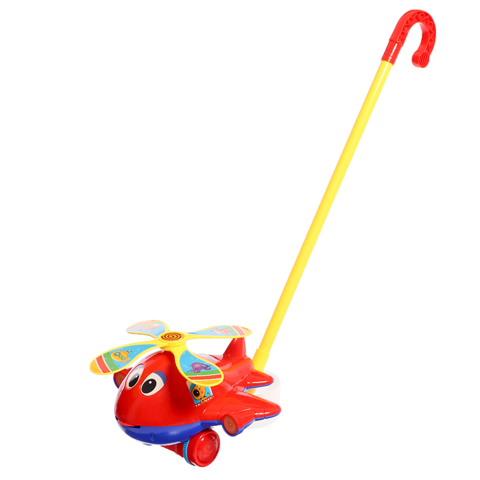 Каталка на палочке &laquo;Вертолётик&raquo;, цвета МИКС