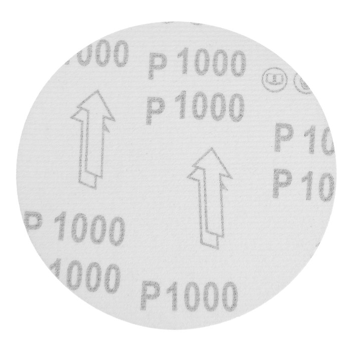 Круг абразивный шлифовальный под "липучку" ТУНДРА, 150 мм, Р1000, 5 шт.