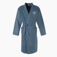 Халат махровый мужской "Самый лучший" размер 56-58, морская волна Халат махровый мужской "Самый лучший" размер 56-58, морская волна