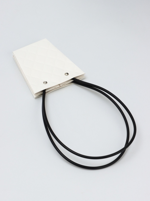 Сумка для цветов тиснение Белая влагостойкая, 12x12-8x8-12.5 см