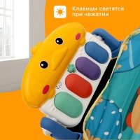 Набор 2 в 1 качель и коврик &laquo;Утёнок&raquo;, световые, звуковые эффекты, цвет синий