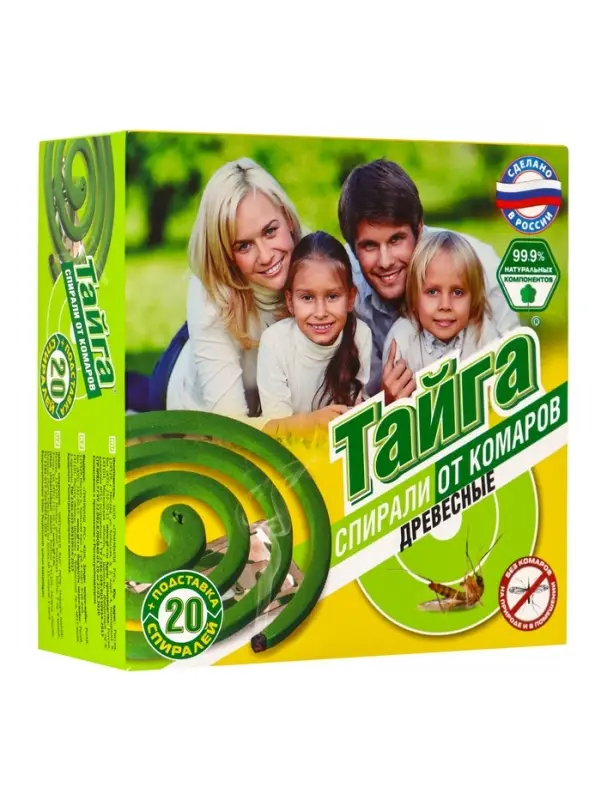 Тайга спирали от комаров 20 шт. в упаковке