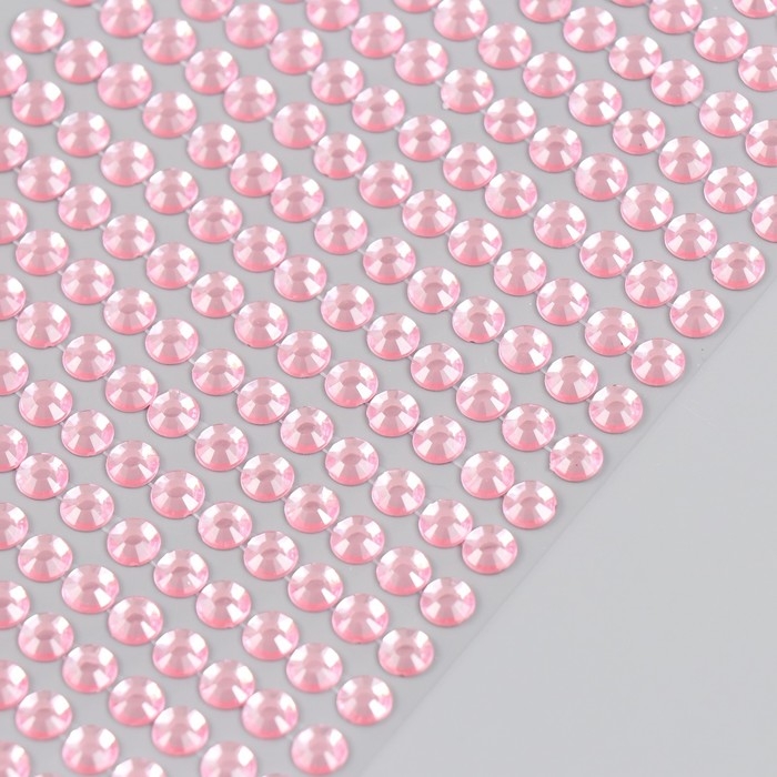 Полубусины самоклеющиеся d 6 мм, розовый