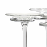 Подставка для бокалов, серебристая, на 6 бокалов Подставка для бокалов, серебристая, на 6 бокалов