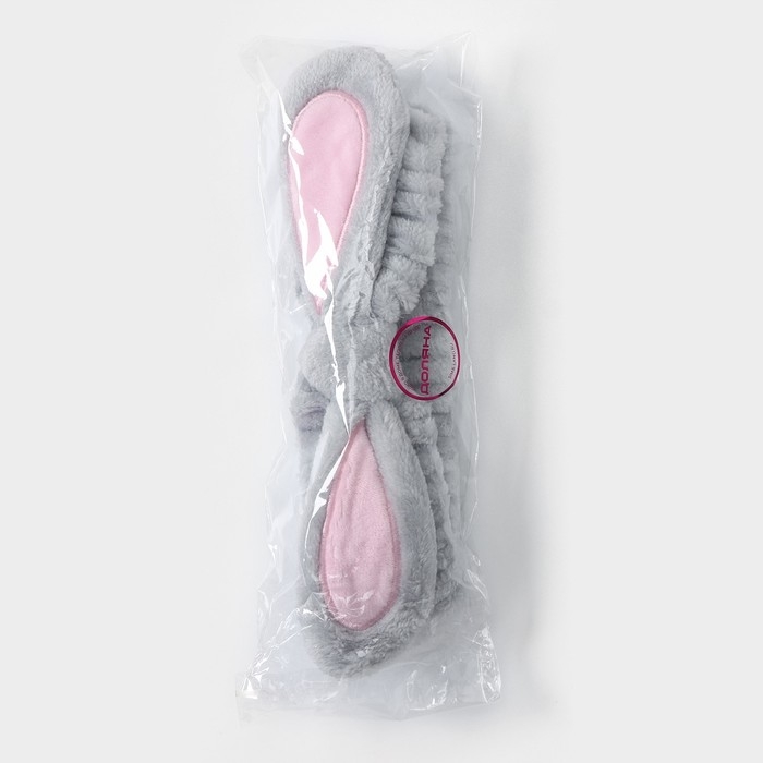 Повязка для умывания Доляна &laquo;Лили&raquo;, цвет серый