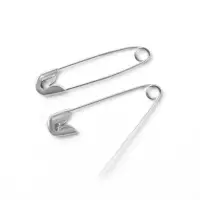 Булавки английские, 27 мм, 10 шт., цвет серебряный