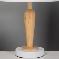 Лампа настольная BayerLux ЭКО "Анна" 1х40Вт Е27 белый/коричневый 30х30х47см Лампа настольная BayerLux ЭКО "Анна" 1х40Вт Е27 белый/коричневый 30х30х47см