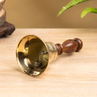 Колокольчик "Цветочные узоры" латунь, шишам 8х8х16,5 см