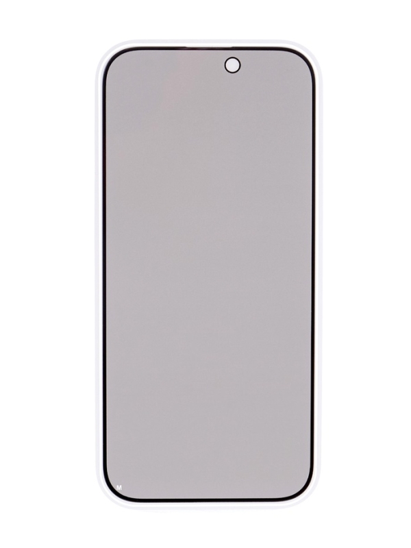 Защитное стекло для iPhone 16 Pro, антишпион, 9H, 0.33 мм, чёрная рамка Защитное стекло для iPhone 16 Pro, антишпион, 9H, 0.33 мм, чёрная рамка