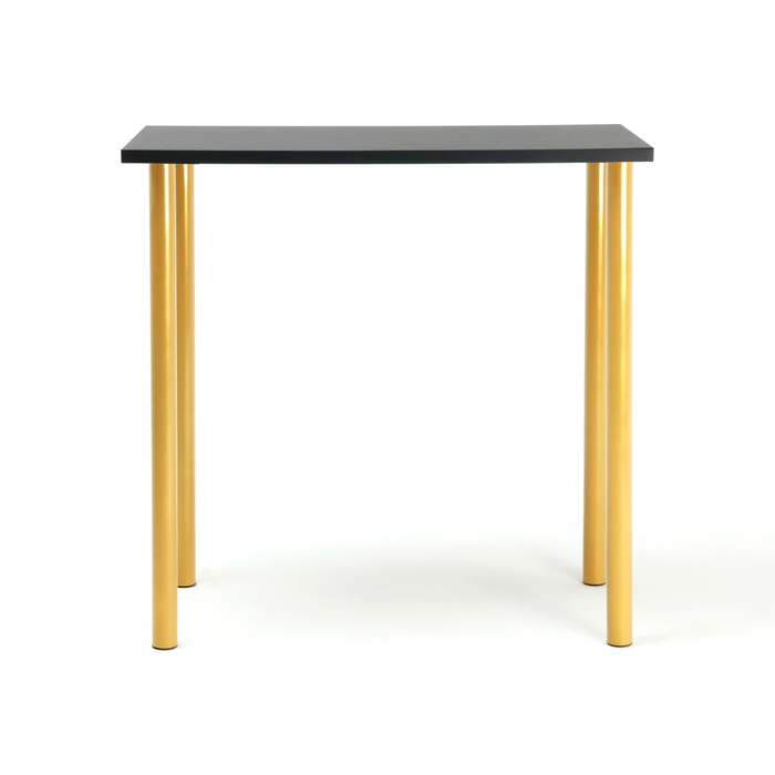 Стол проверки Стол проверки "Эконом", Шагрень чёрный/ Золотой, 1000х500х800 мм