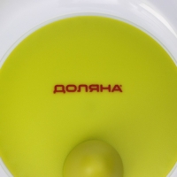 Центрифуга для сушки зелени Доляна Fresh cook, 2 л, пластик, цвет белый/зелёный