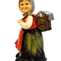 Садовая фигура 20 х 10 х 10 см "Бабушка с гусём"