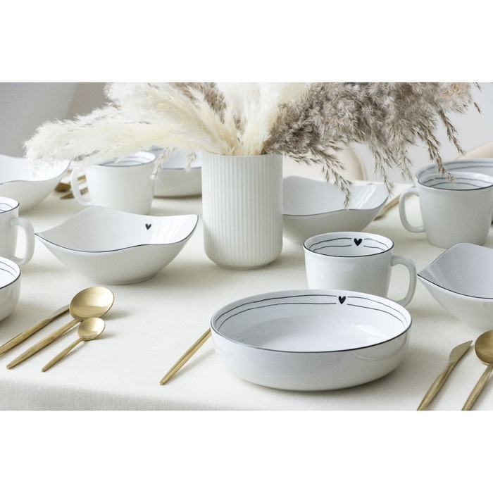 Глубокая тарелка керамическая &laquo;С любовью&raquo;, 20 см, 1000 мл