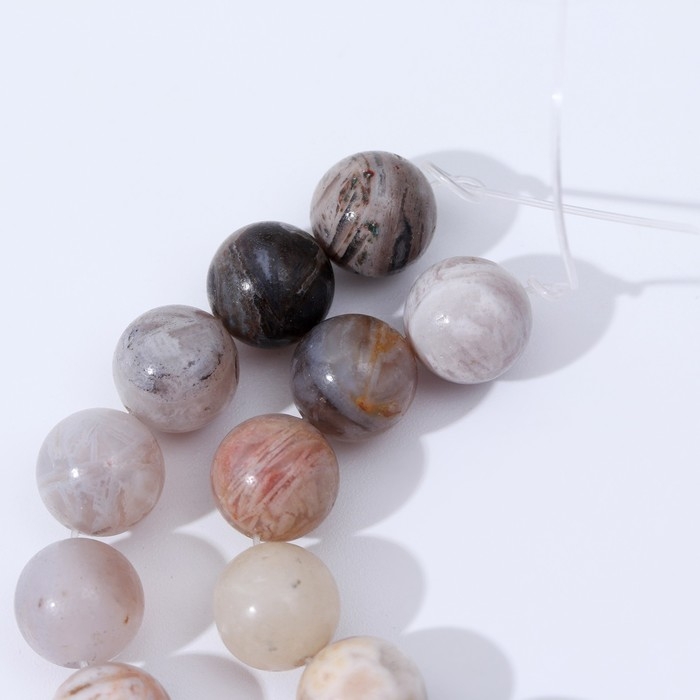 Бусины на нити шар №10 &laquo;Яшма песочная&raquo; матовая, +/- 38 см