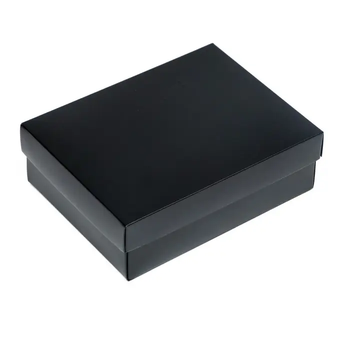 Коробка подарочная складная, упаковка, крышка-дно, чёрная , 16,5 х 12,5 х 5,2 см