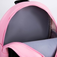 Рюкзак детский для девочки с карманом &laquo;Котик&raquo;, искусственная кожа, 27х23 х 10 см