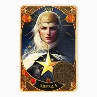 Монета выбора сувенир карты тарро &laquo;Удача с тобой&raquo;, d=2,5 см.