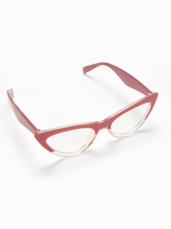 Очки имиджевые женские, для компьютера, ширина 15.2 см, дужка 14 см, линза 6.8 х 4.5 см