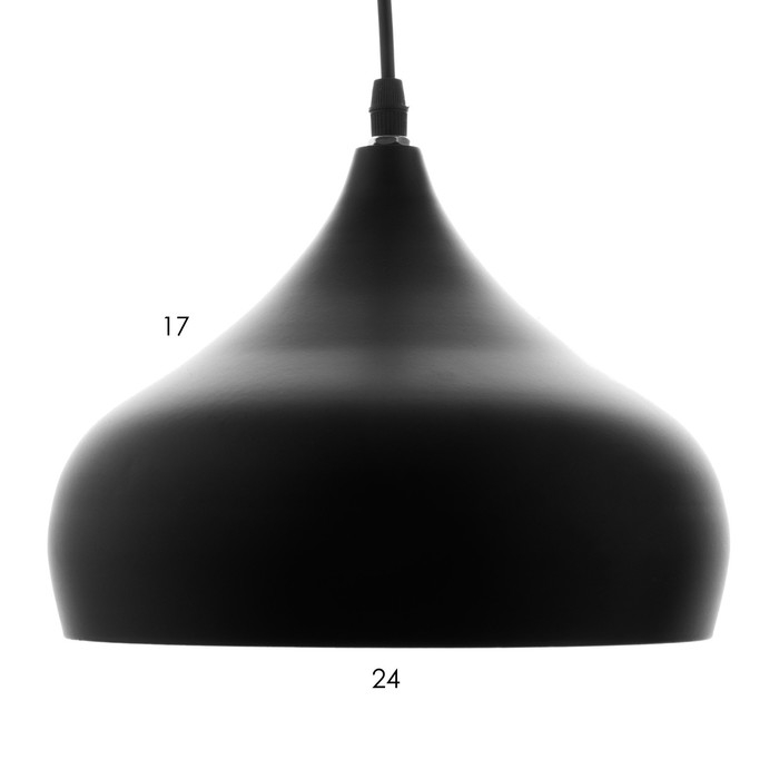 Подвес BayerLux "Купол дуо" Е27 черный-красный 24х24х18-118см