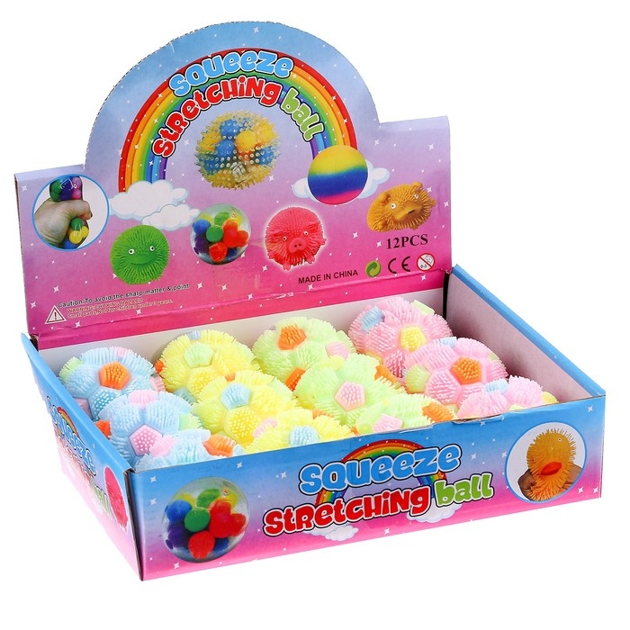 Ёжка &laquo;Мячик&raquo; световой, цвета МИКС