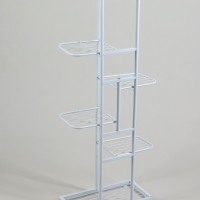Подставка для цветов Greengo, 6 полок, 44 &times; 22 &times; 105 см, напольная, металл, белая