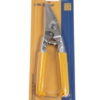 Ножницы по металлу ТУНДРА, авторазжим, пластиковые рукоятки, левый рез, 225 мм