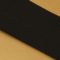 Резинка вязаная, 80 мм, 40 ± 2 м, цвет чёрный Резинка вязаная, 80 мм, 40 ± 2 м, цвет чёрный