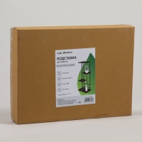 Подставка для цветов Greengo, 4 полки, 36 &times; 23 &times; 74 см, напольная, каркас металл, полки МДФ, чёрная