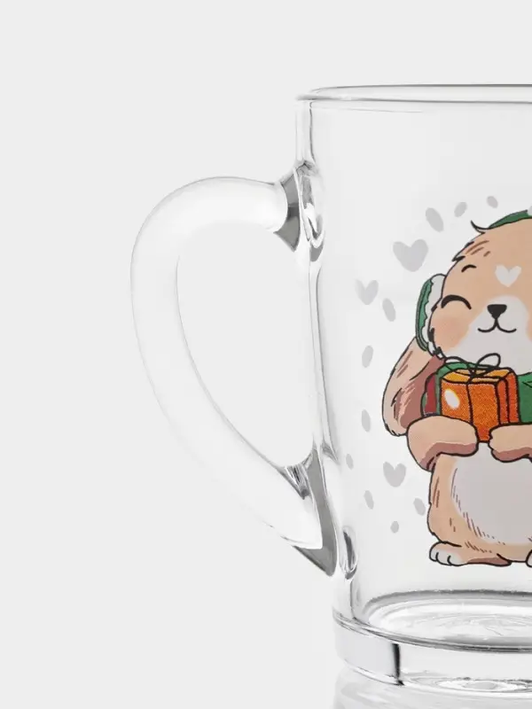 Кружка "Каппучино" "Новогодние зверушки" 300 мл