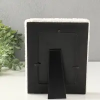 Фоторамка МДФ, иск. мех 10х15 см "Плюш" белая 22х16,5х2 см