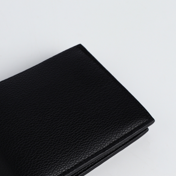 Портмоне мужское без застёжки, отдел для карт, монет, цвет чёрный Портмоне мужское без застёжки, отдел для карт, монет, цвет чёрный