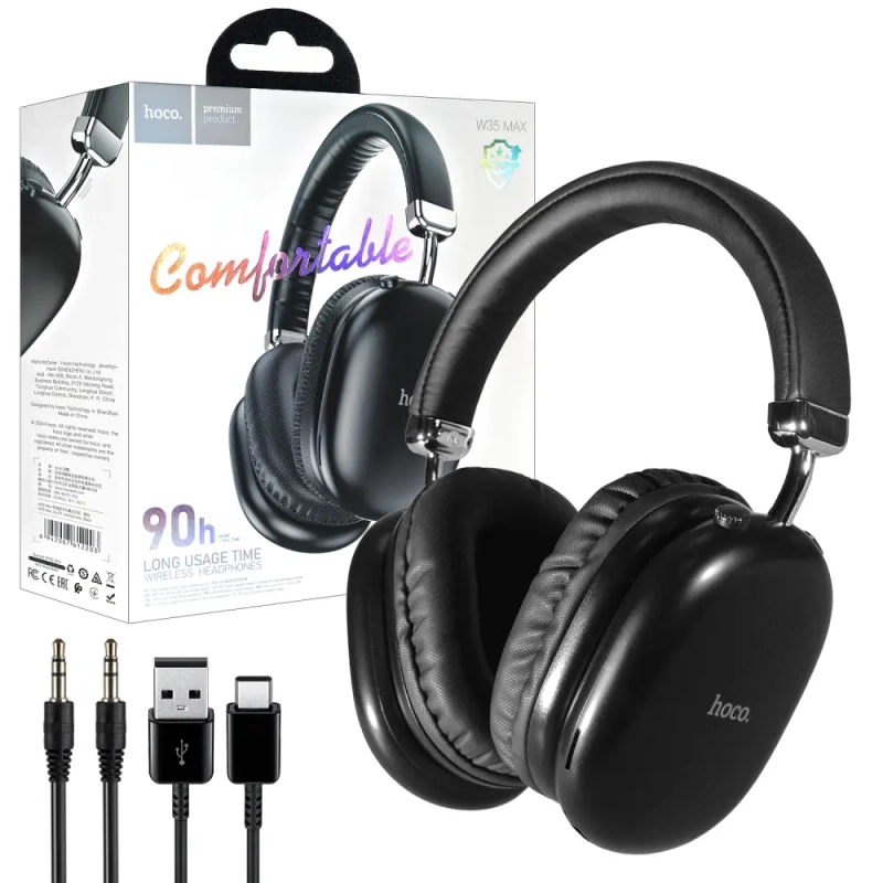 Наушники W35 Max Wireless Headset Long Usage Time HOCO черные